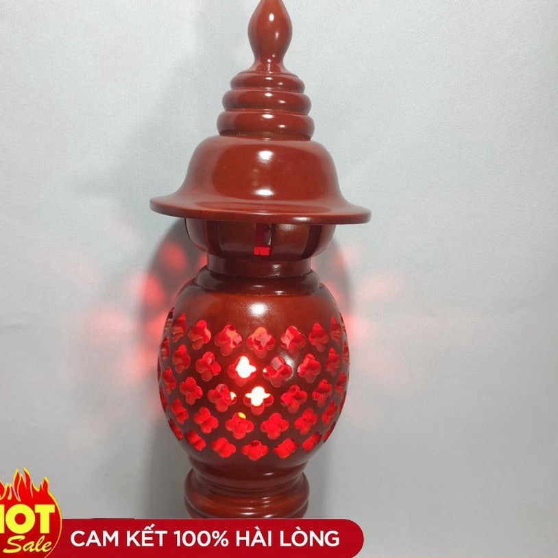 (((GIẢM GIÁ))) BỘ ĐÔI ĐÈN THỜ  ÀM BẰNG GỖ PHONG THỦY- KÈM BÓNG THỜ ( LOẠI CAO 48CM) ẢNH THẬT -hàng loại 1