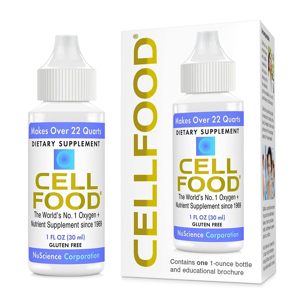 Cellfood Liquid Concentrate - Bổ sung Oxy + Dưỡng chất - Hỗ trợ Hệ thống Miễn dịch, Năng lượng & Sức khỏe Tổng thể 30ML