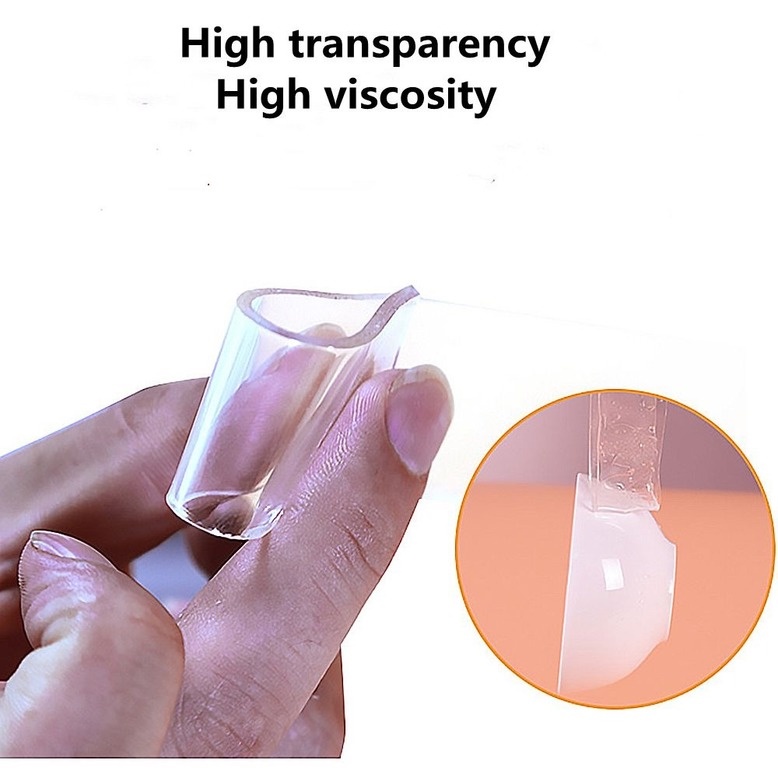 Băng keo hai mặt nano trong suốt dài 1m không thấm nước có thể tái sử dụng