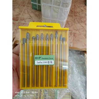 Bộ cây mài hợp kim hp taiwan cán 3x100