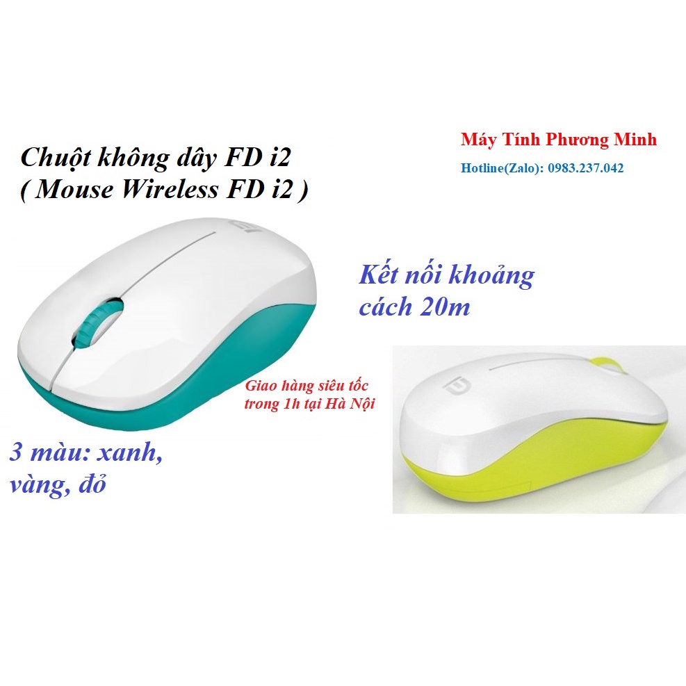 Chuột không dây FD i2 ( Mouse Wireless FD i2 )- hàng chính hãng lỗi đổi mới