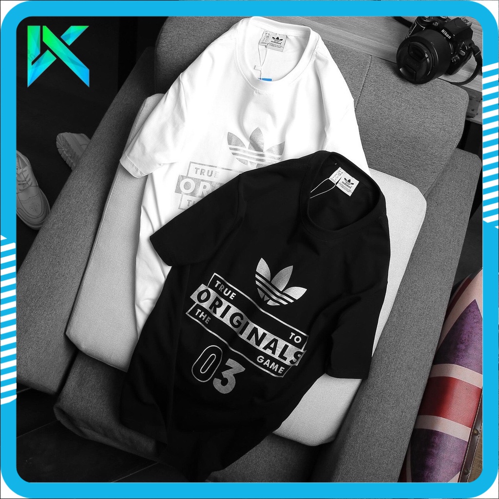 Áo Thun Nam True Original Cổ Tròn Adidas Vải Mềm Mát, Thoáng Khí Co Giãn Nhẹ Nhàng