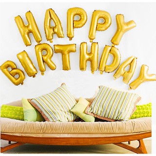 Bóng Chữ Happy Birthday Mập