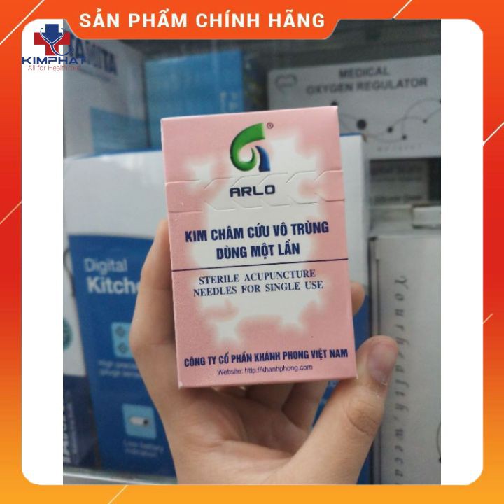 Kim châm cứu Khánh Phong [ Hộp 100 cây ]