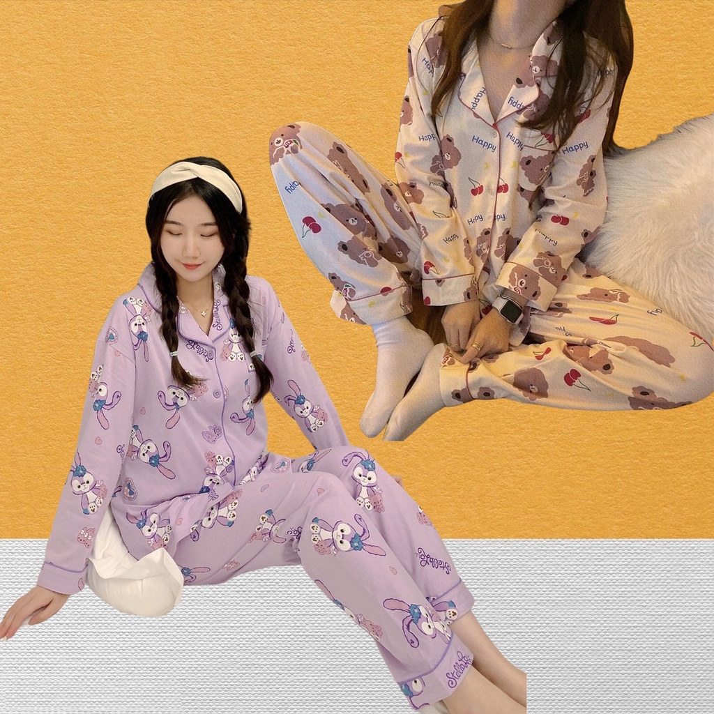 KĐ-3 Bộ Ngủ Nữ Hot Trend -  Đồ Mặc Nhà Xinh - Bộ Pijama Nữ Ulzzang -  Bộ Ngủ Kate, Bộ Ngủ Lụa Xịn |