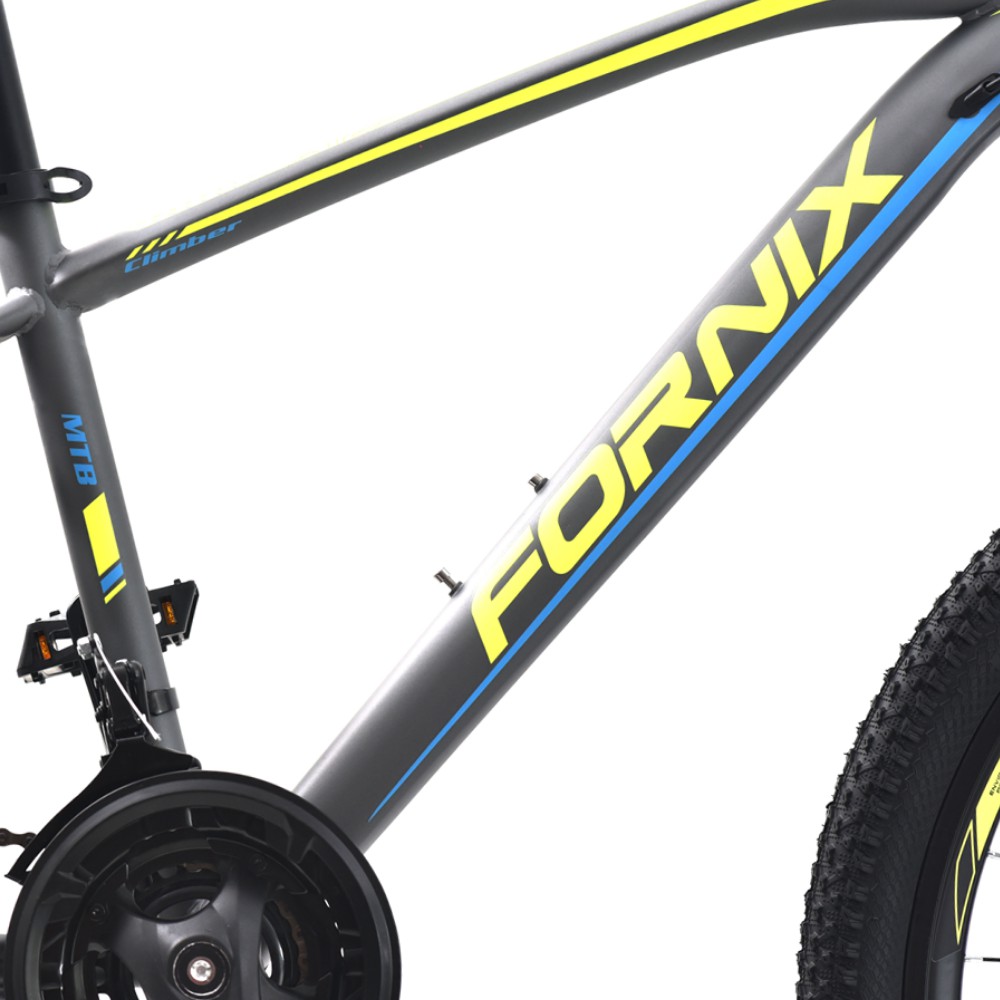 Xe đạp địa hình FORNIX CLIMBER Khung Sườn hợp kim thép cao cấp Pông Tăng hợp kim nhôm cao cấp Vòng Bánh 26 Màu Vàng Bạc