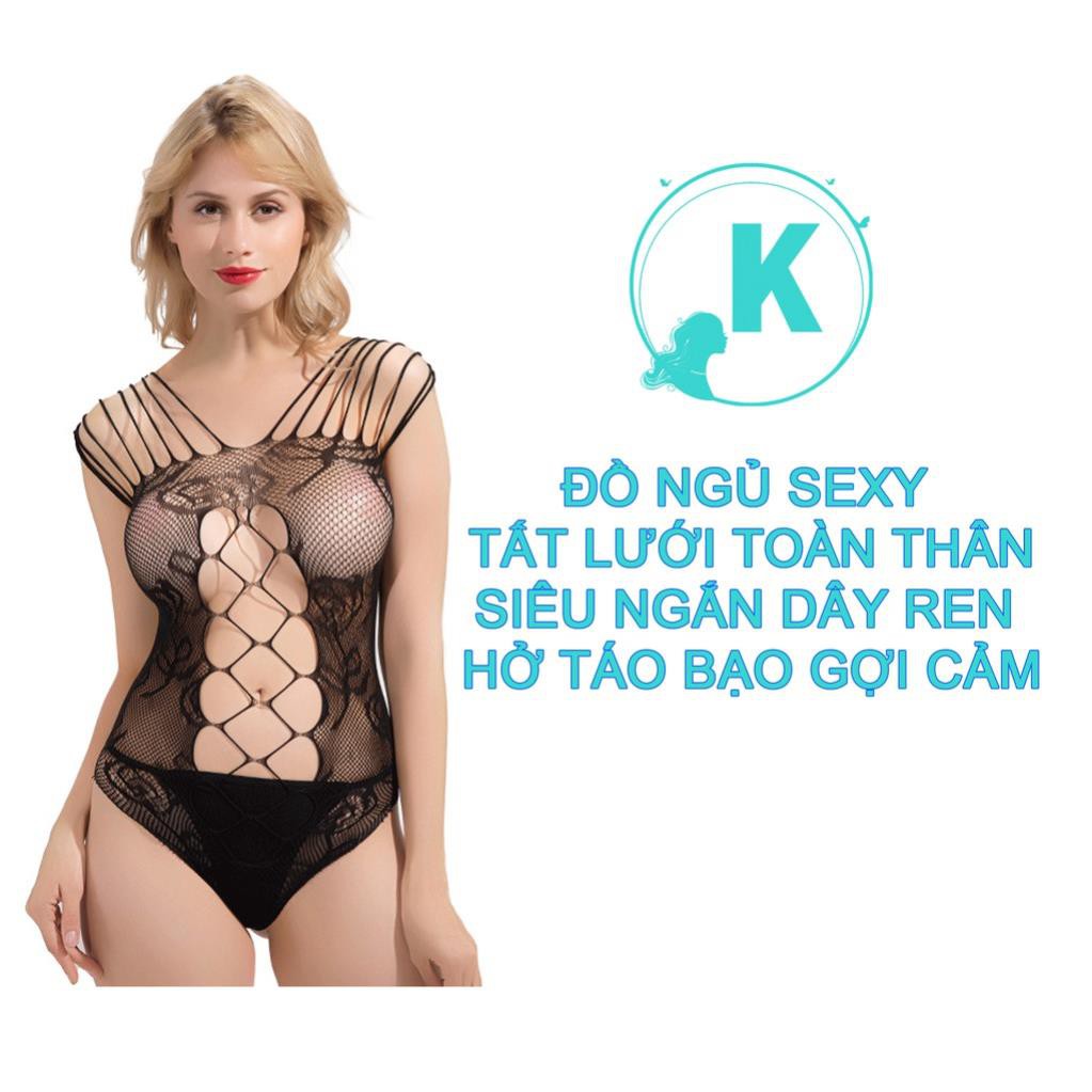 Đồ Ngủ Sexy Tất Lưới Toàn Thân Siêu Ngắn Dây Ren Hở Táo Bạo Gợi Cảm Đẹp 💝