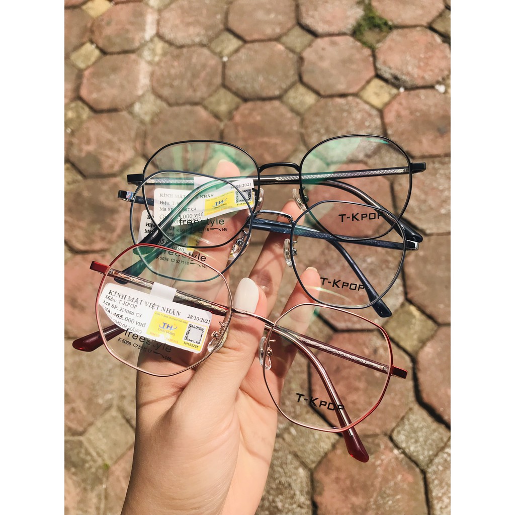 Gọng kính cận thời trang nam nữ đeo phong cách, sành điệu cắt mắt 0 độ, cận râm, cận... đều đẹp