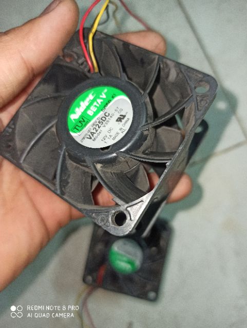 Quạt nidec 12v 1.1A 3pin, vuông 6x6cm chạy mạnh mẻ