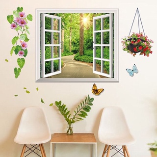Decal dán tường cửa sổ mặt trời