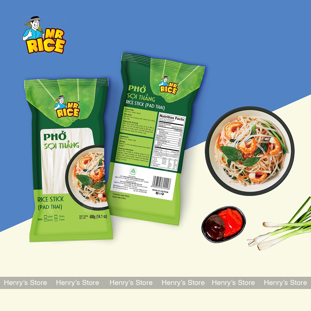 Pad Thai (Sợi Phở Thẳng) - Mr. Rice - Duy Anh Food - Henry's Store