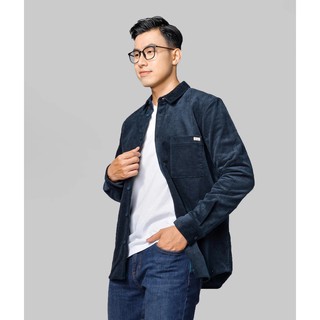 ROUTINE - Áo sơ mi corduroy form regular 2 màu 10F20SHL020 áo sơ mi nhung tăm khoác ngoài shop LASTORE