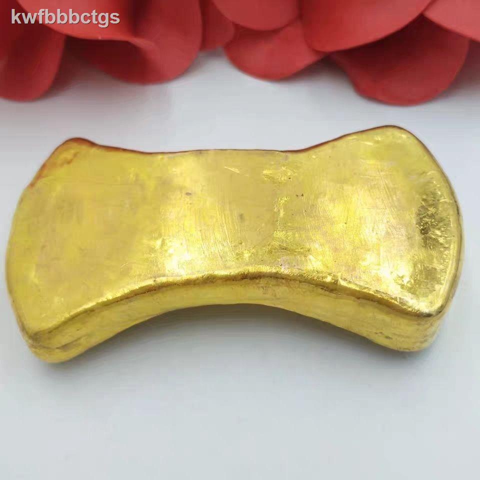 ☒Thỏi vàng đi chân trần của Jin Fengxiang và đồ trang sức bằng miếng vào năm thứ 10 thời kỳ Càn Long triều đại nhà Thanh