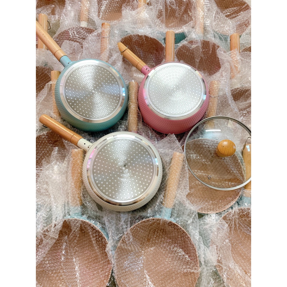 CHẢO CHỐNG DÍNH ĐÁY SÂU CÁN GỖ