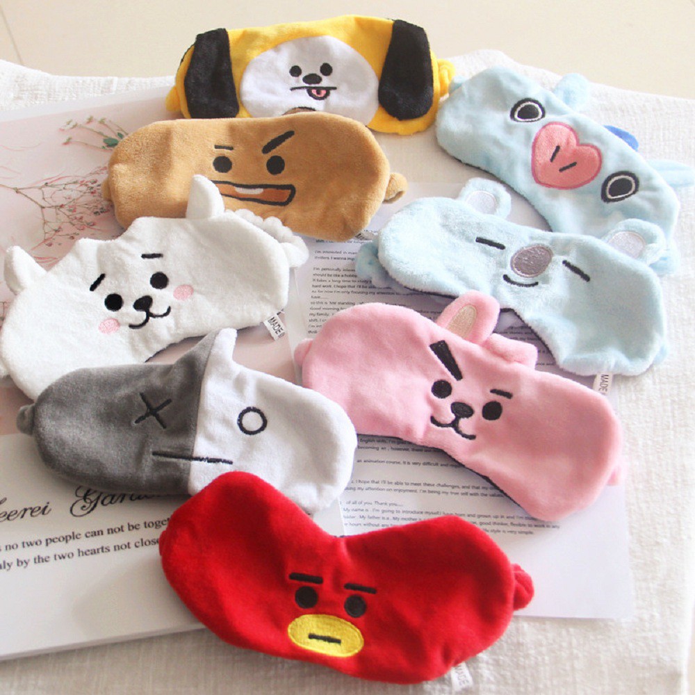 Bịt Mắt Ngủ BT21 dễ thương in hình anime chibi dễ thương đáng yêu