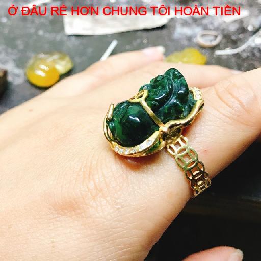 Tỳ hưu sơn thuỷ bọc, thân nhẫn đồng tiềnROBA SHOP