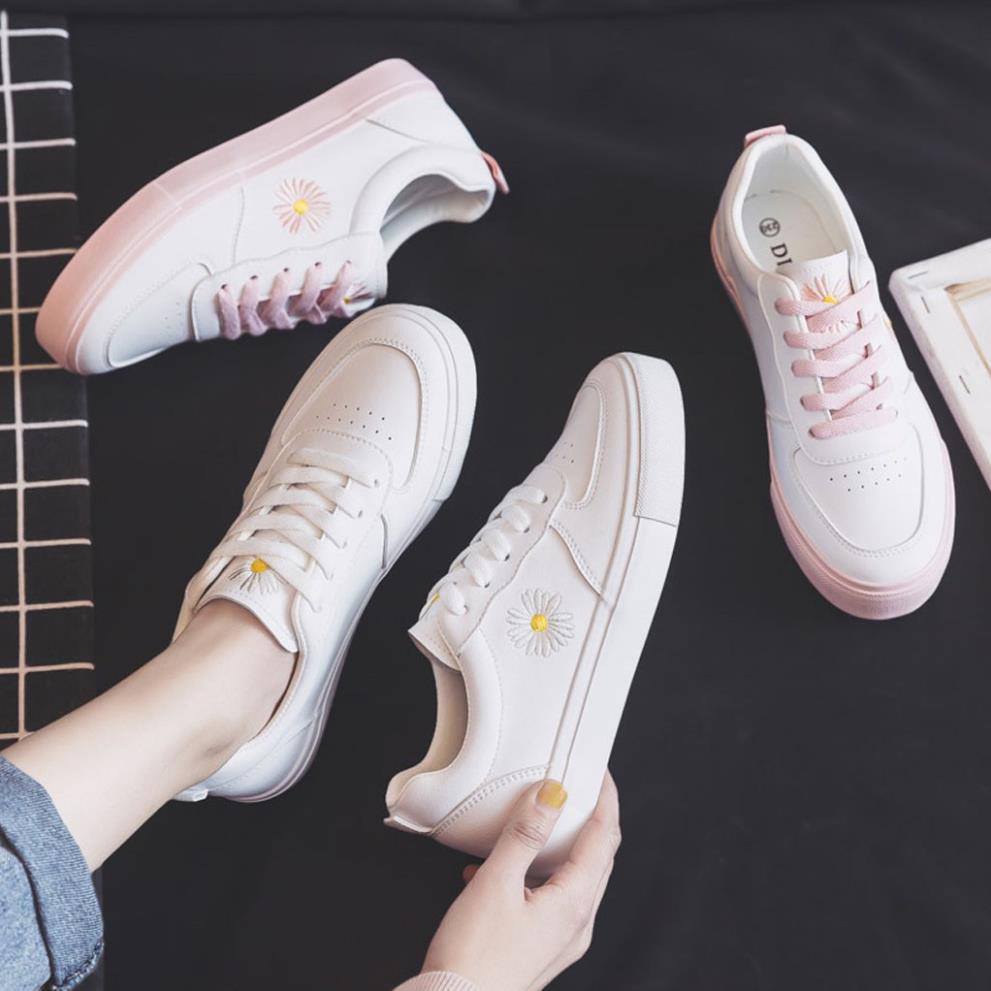 Giày Sneaker Nữ [ FREESHIP ] Giày Thể Thao Nữ Hoa Cúc Form Siêu Đẹp - G11 free ship | BigBuy360 - bigbuy360.vn
