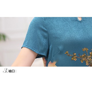 ĐẦM TRUNG NIÊN DÁNG SUÔNG CHẤT LIỆU LỤA (Quảng Châu)