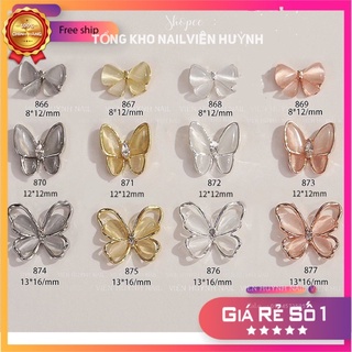 Charm bướm nail, phụ kiện trang trí móng