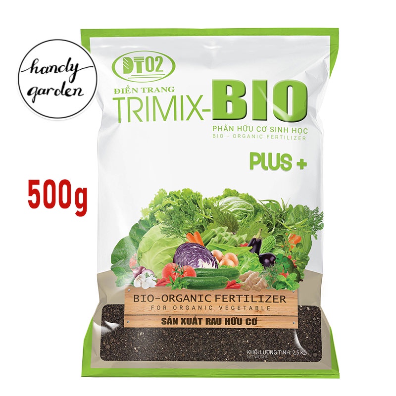 500g Phân Bón Rau Hữu Cơ TRIMIX-BIO Điền Trang PG062, trồng rau sạch tại nhà | HandyGarden