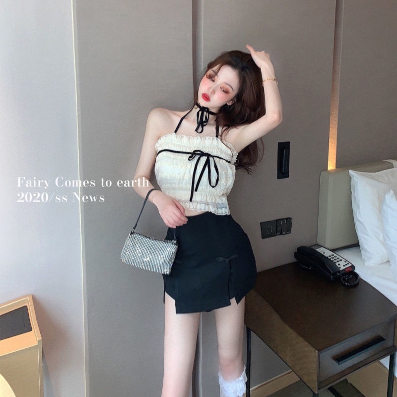 Áo Ống Không Tay Phối Ren Thời Trang Dành Cho Nữ