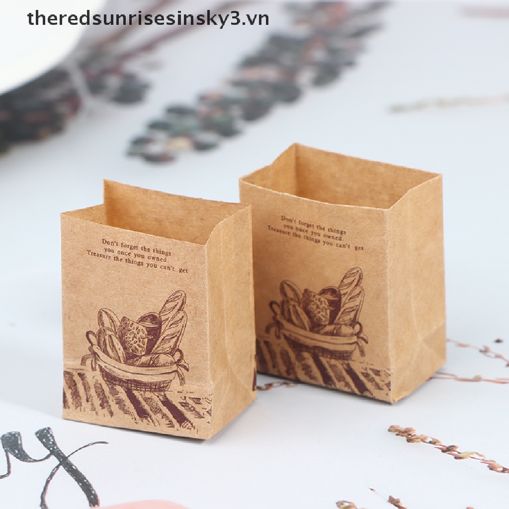 1 Túi Giấy Đựng Bánh Mì Đồ Chơi Búp Bê