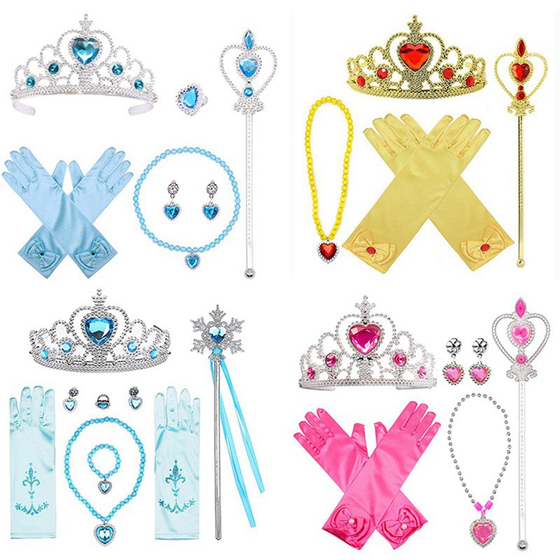 Set trang sức thiết kế theo phong cách công chúa frozen 2 xinh xắn cho bé