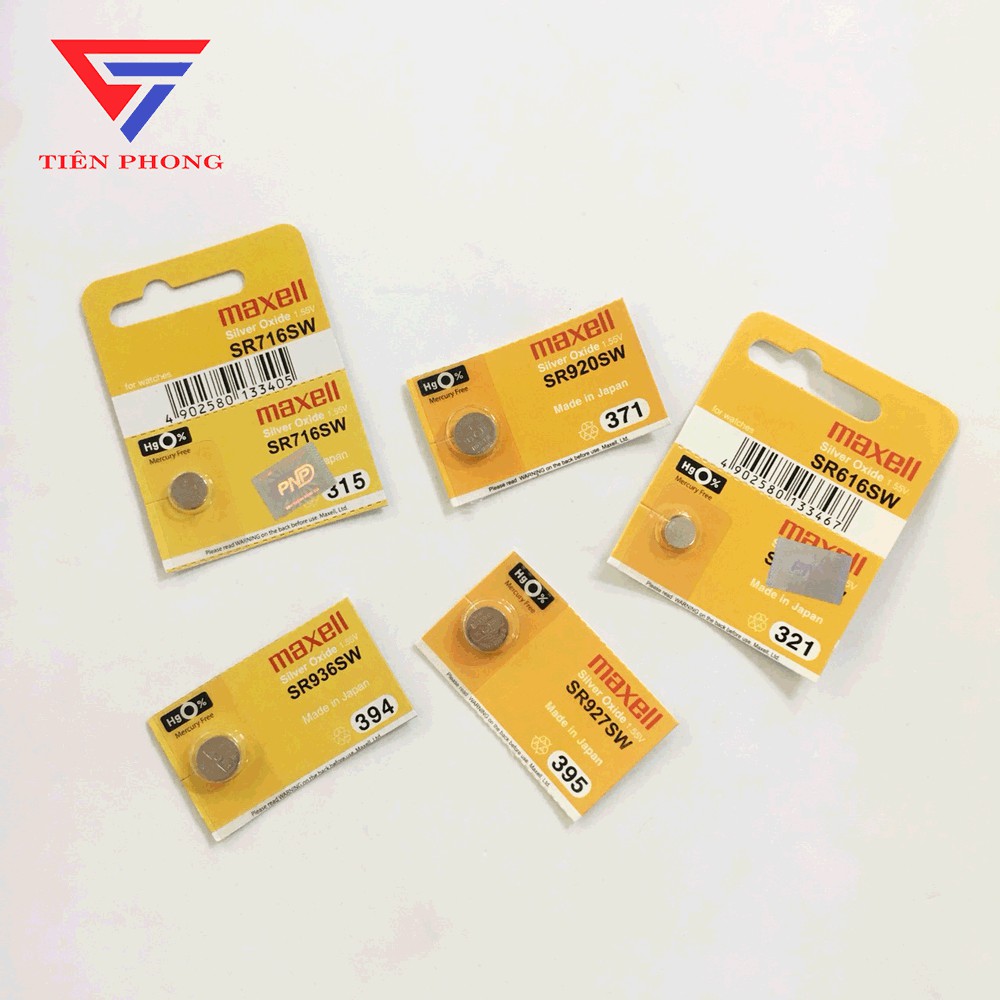 Pin Đồng Hồ/ Pin Đồng Hồ Đeo Tay Maxell SR616, SR626, SR721, SR516, SR920 Chính Hãng, Chất Lượng Tốt