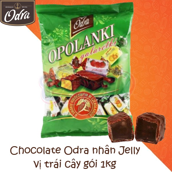 Chocolate Odra nhân Jelly vị trái cây gói 1kg