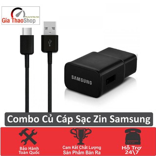Combo củ sạc kèm dây sạc samsung-hàng chính hãng- dùng cho samsung s8 s8 plus note 8 s9 s9 plus note 9 s10 s10 plus