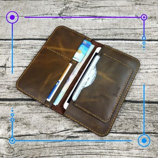 VÍ  THỦ CÔNG HANDMADE DA THẬT 100%  PN21