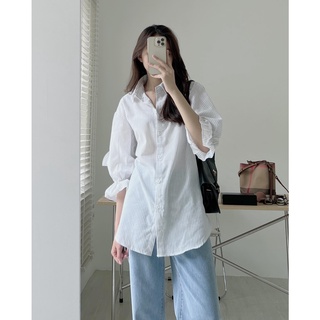 A7195 Somi tay nhún oversized Audrey