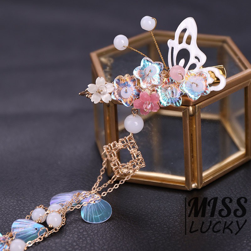 Kẹp tóc tua dua kiểu dáng thời trang phong cách cho nữ