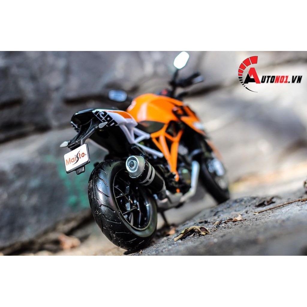 MÔ HÌNH XE KTM 1290 SUPER DUKE R ORANGE 1:12 MAISTO 6767