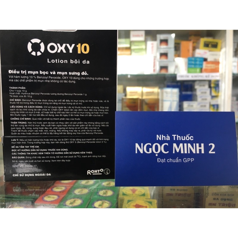 ✅ [Chính Hãng] Oxy 10 lotion bôi da mụn bọc và mụn sưng đỏ (Hộp 1 Tuýp 10g)