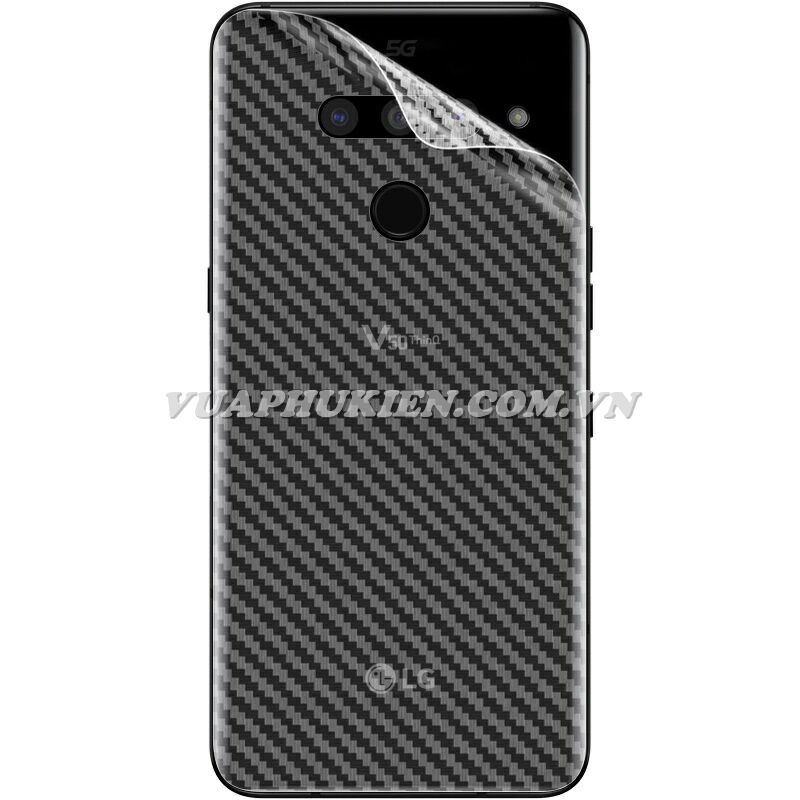 Tấm dán vân Carbon 3D mặt lưng cho LG G8 ThinQ, G7 ThinQ, G6, G5, G4, G3, G2 isai, V50 ThinQ, V40 ThinQ, V30, V20