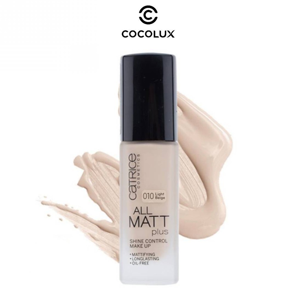 [CoCoLux] Kem nền Catrice All Matt Plus 18h +VAT