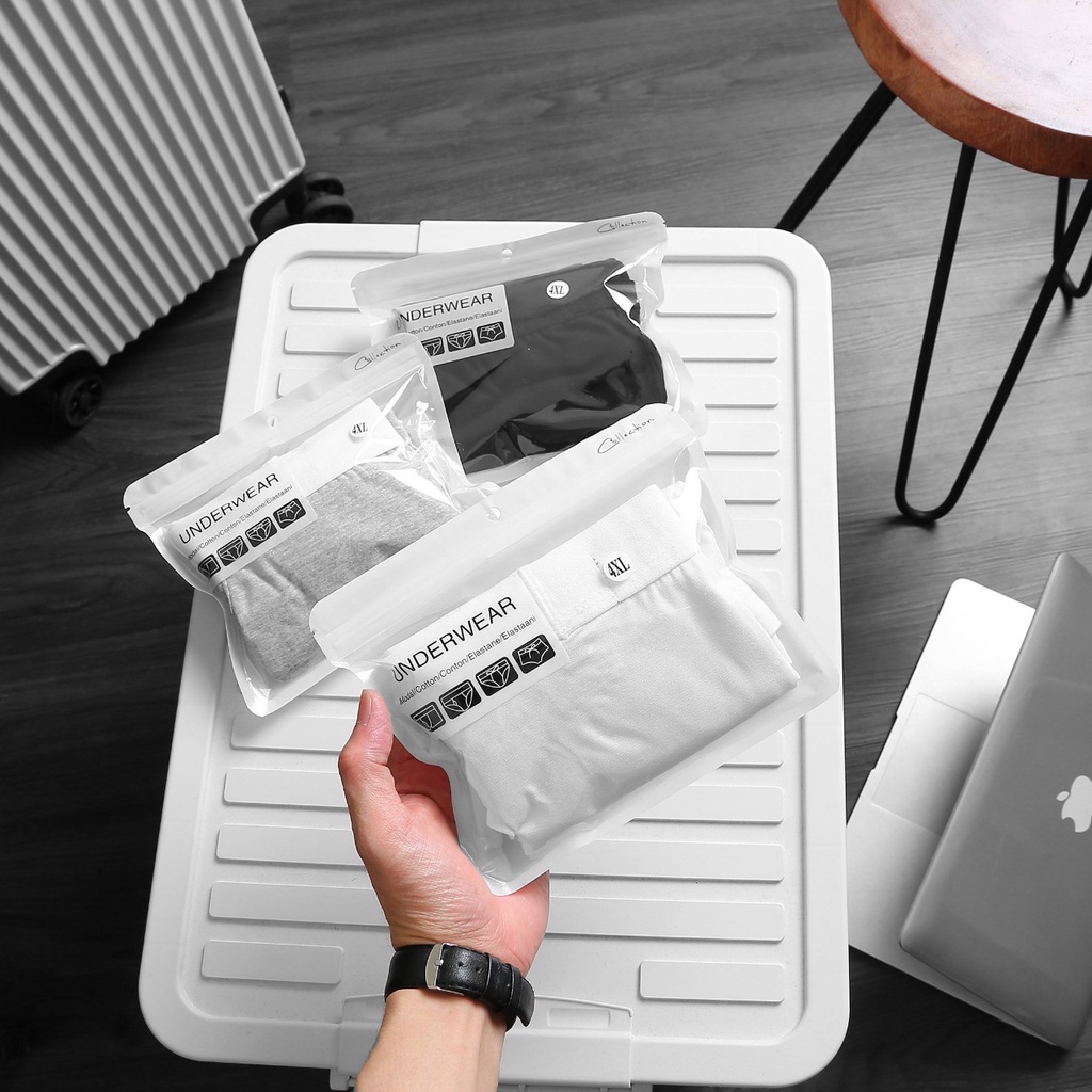 Quần lót boxer nam độ co dãn đàn hồi cực tốt bigsize quần lót nam thun cotton 4 chiều đủ màu - 80-140kg