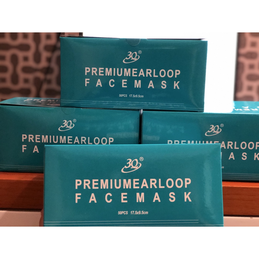Siêu sale Khẩu trang 3 lớp Premiumearloop  SANQI 3Q