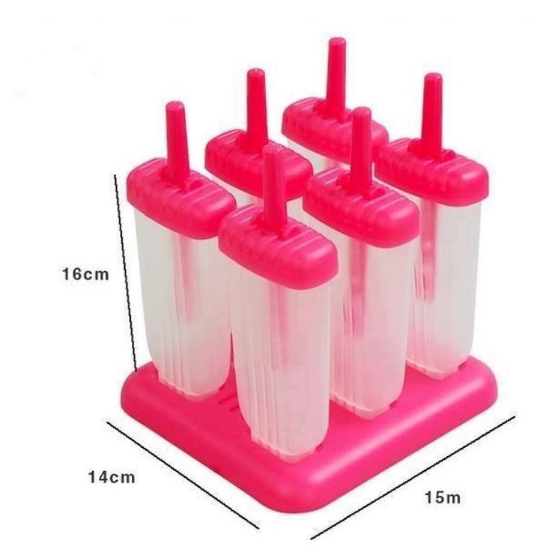 Bộ khuôn làm kem 6 que
