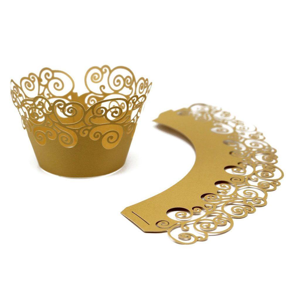 LANSEL Set 12 Đế Giấy Lót Bánh Cupcake Tiện Lợi Ốp