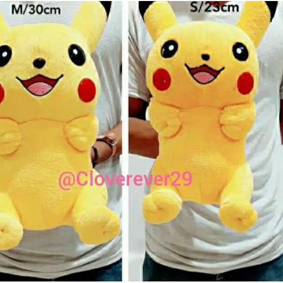 Segera Mua Sắm Pokemon Pikachu Dễ Thương Kích Thước S / 23cm M / 30cm L / 35cm