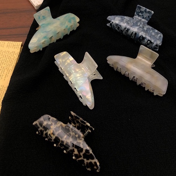 Kẹp Tóc Hình Cá Mập Phong Cách Pháp Cổ Điển Thời Trang Mùa Hè Cao Cấp Dành Cho Nữ