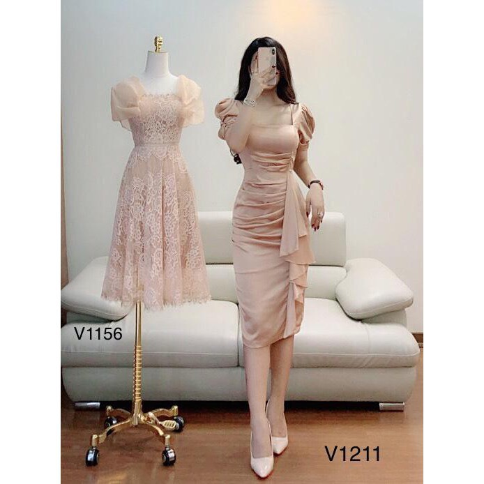 Đầm Ôm Tay Bồng Kate Nhật Sang Trọng V1211 - THIẾT KẾ ( kèm ảnh thật trải sàn do shop tự chụp ) - HÀNG THIẾT KẾ | BigBuy360 - bigbuy360.vn