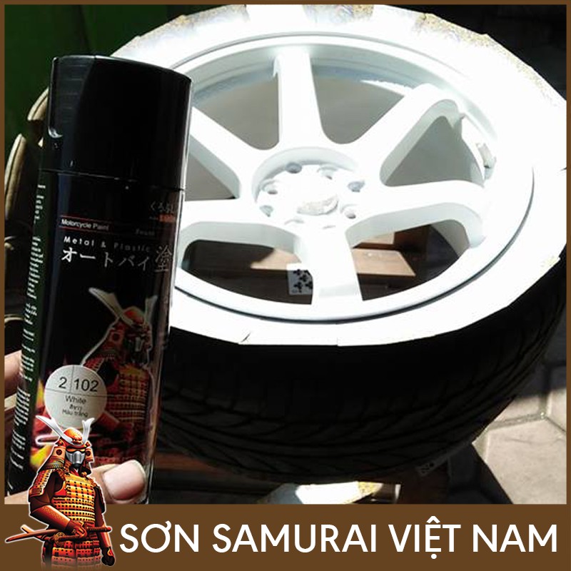 Combo sơn màu trắng 102 SAMURAI