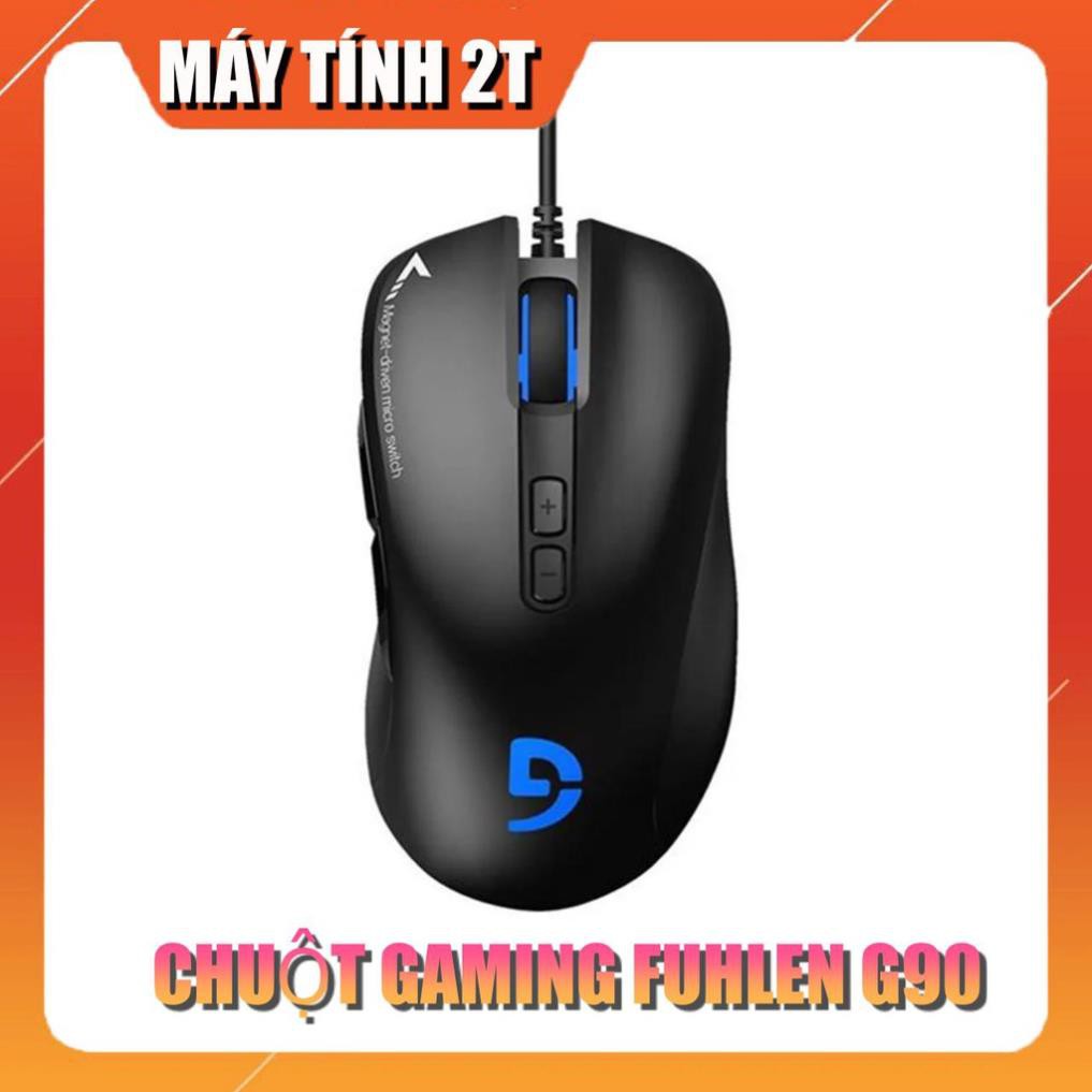 Chuột Chơi Game Fuhlen G90 Với Nút Bấm 'Bất Tử' - Lò Xo Bất Tử 80 Triệu Click Bảo hành 2 năm- Máy Tính 2T