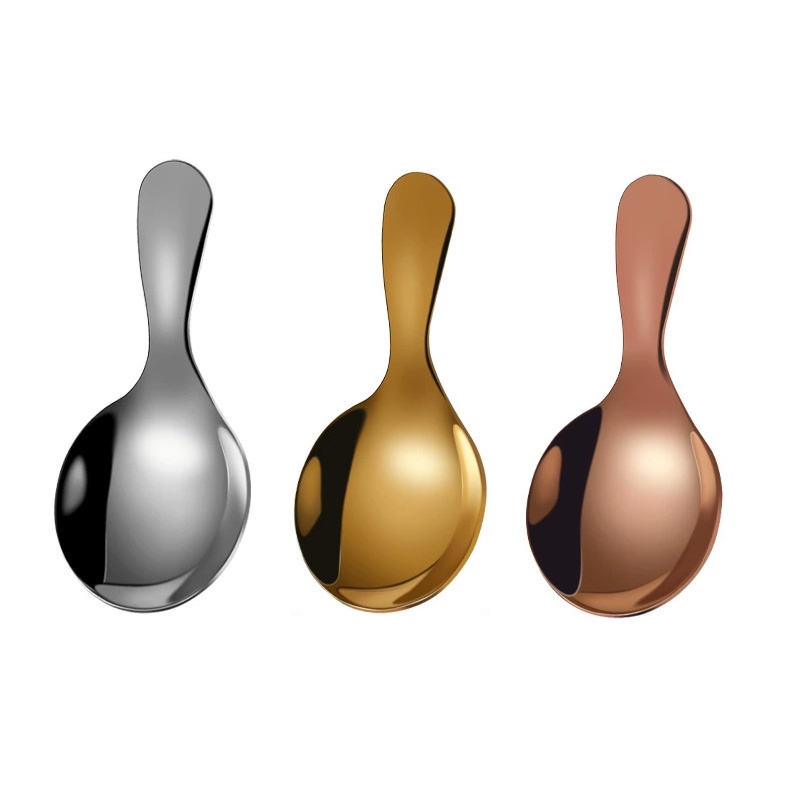 Muỗng Inox 304 Mini Tay Cầm Ngắn Xinh Xắn Tiện Dụng