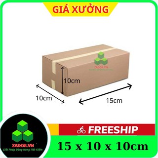Combo 100 thùng carton Size 15x10x10 Thùng Carton Đóng Hàng Zador