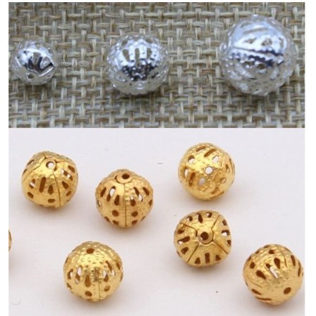 5-10 viên charm rỗng nhẹ  đủ size 10mm