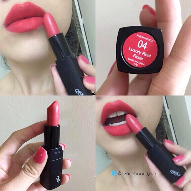 Sale - Cam kết chuẩn Auth [Mẫu Mới 2018] Son Lì The Skin Face Bote Lipstick sản phẩm y hình